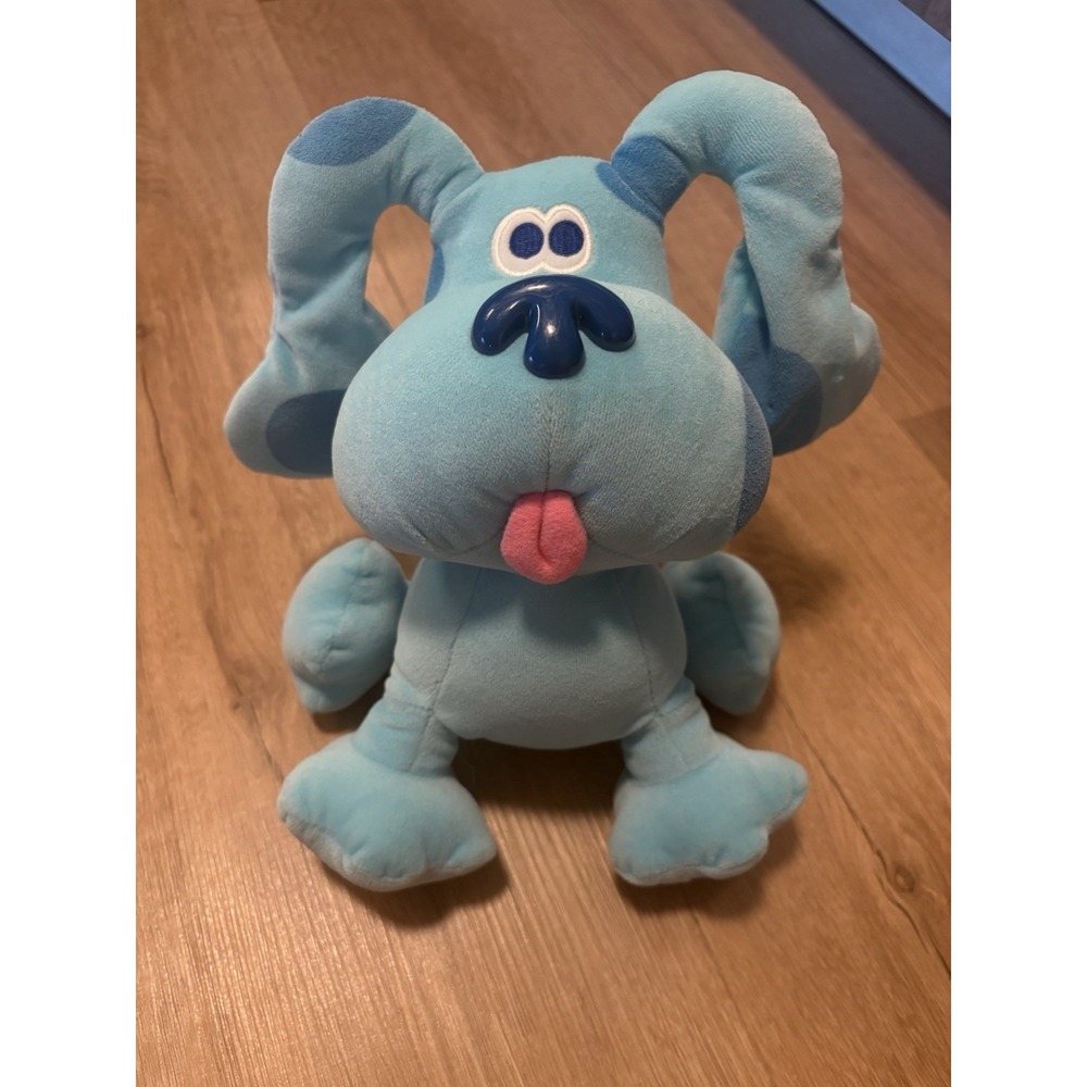 Blue's Clues 10'' Blue Plush Dog Eden Viacom Blues Puppy Dog Vintage EUC